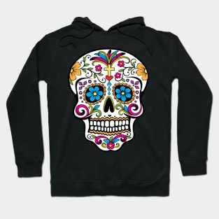 Halloween Fun - Flower Power Skull Hoodie